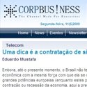 Notícia da CorpBusiness sobre contratação de sistesmas.
